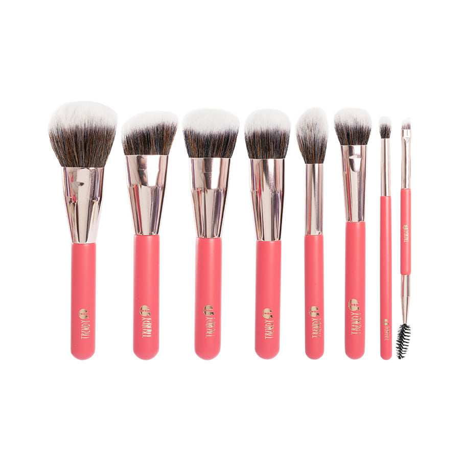 Kit X 10 Brochas Velvet Pink Trendy