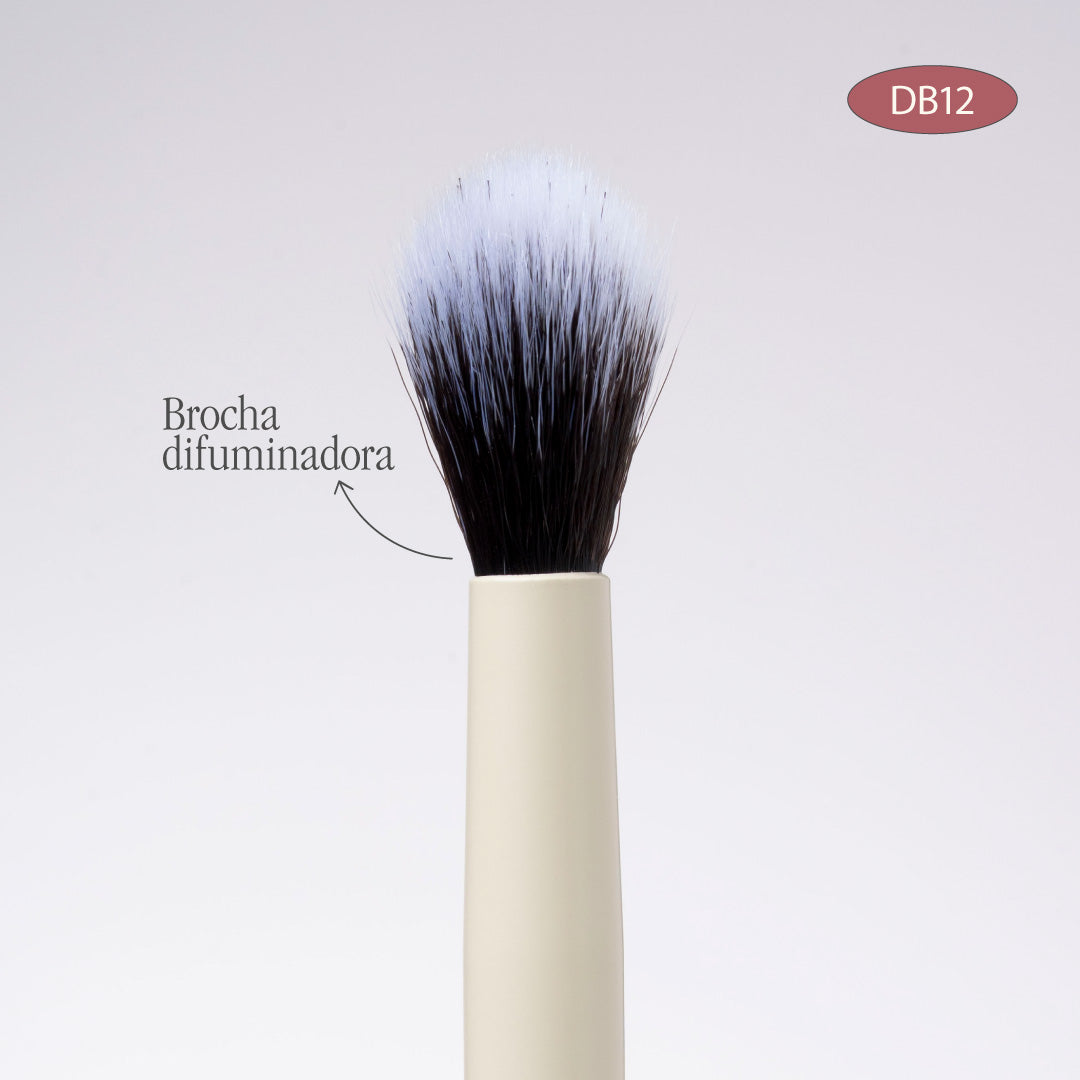 Brocha Duo Glam 12 Plana y Difuminadora Atenea