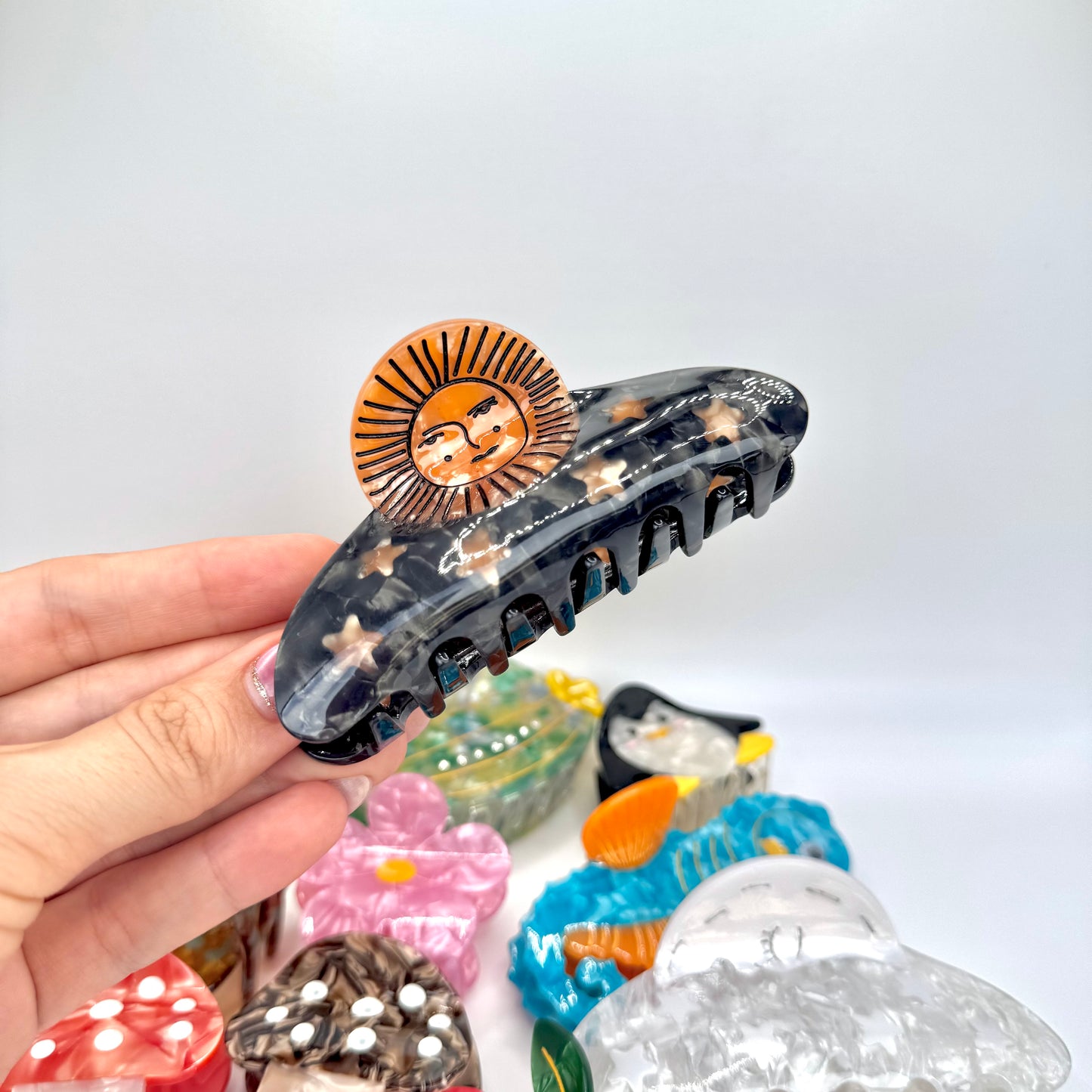 Hair Clip Estrellas, Sol o Luna