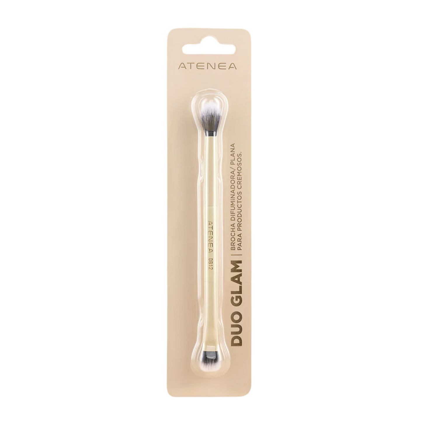 Brocha Duo Glam 12 Plana y Difuminadora Atenea