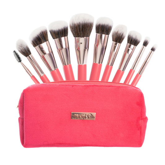 Kit X 10 Brochas Velvet Pink Trendy