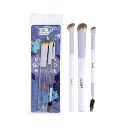Kit X3 Brochas Básico Lila Trendy