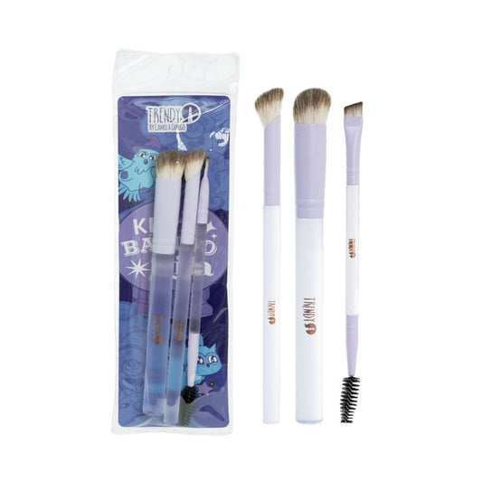 Kit X3 Brochas Básico Lila Trendy