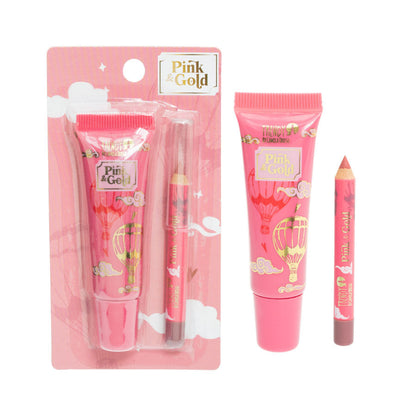 Lip Combo Pink and Gold Trendy