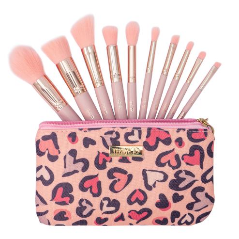 Kit X10 Brochas Mini Rosado Trendy
