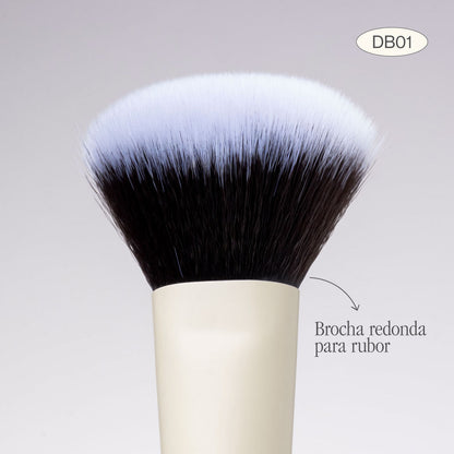 Brocha Duo Glam 01 Polvo / Rubor Atenea