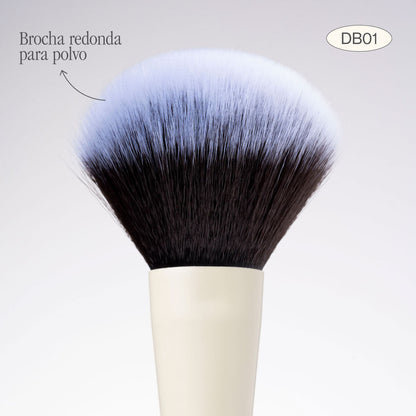 Brocha Duo Glam 01 Polvo / Rubor Atenea