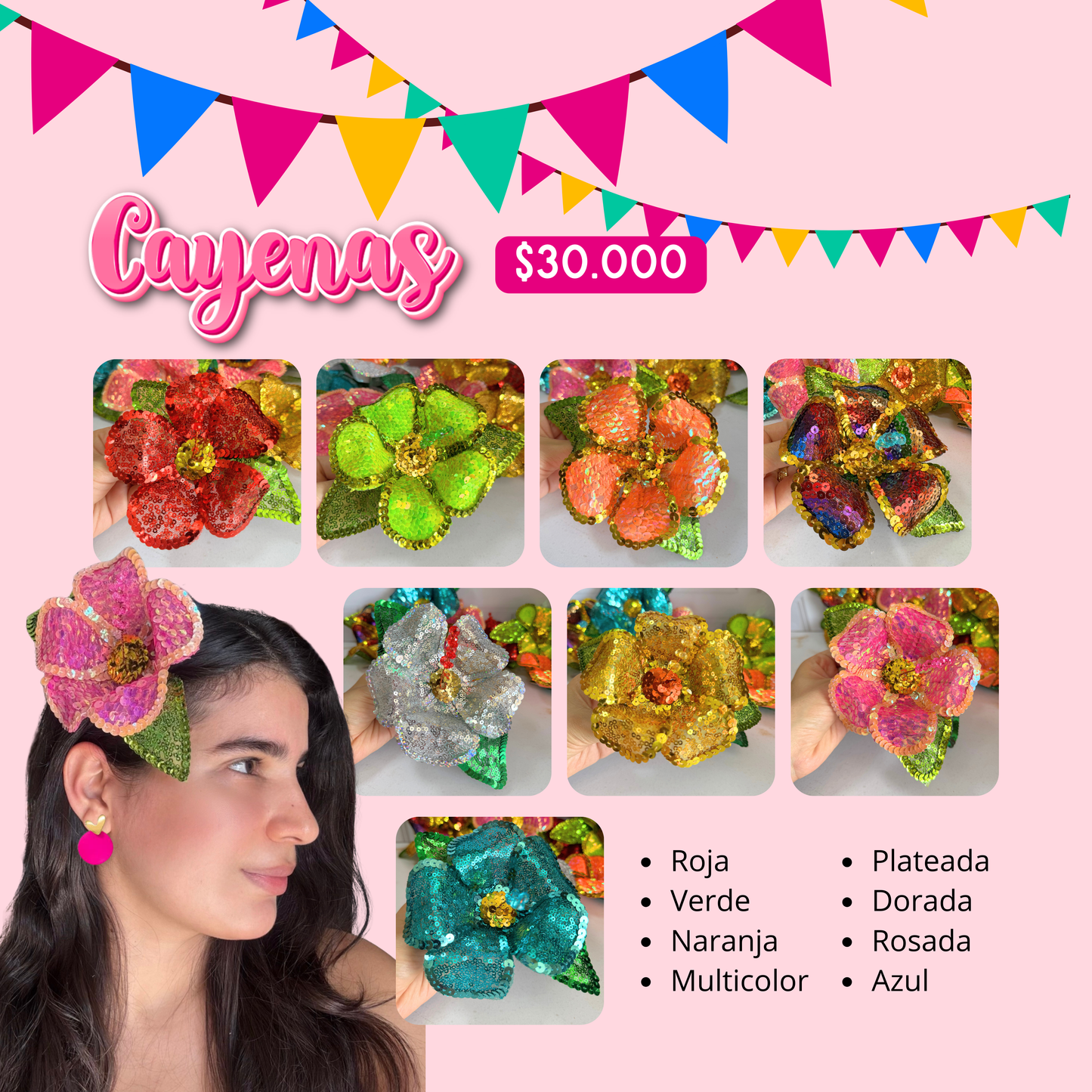 Cayenas Lentejuelas