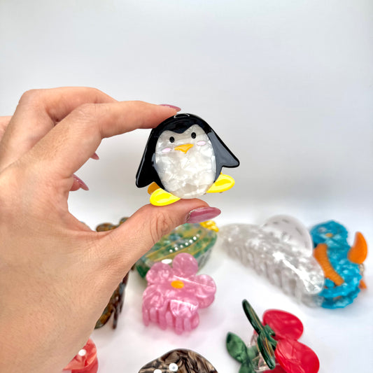 Hair Clip Pingüino