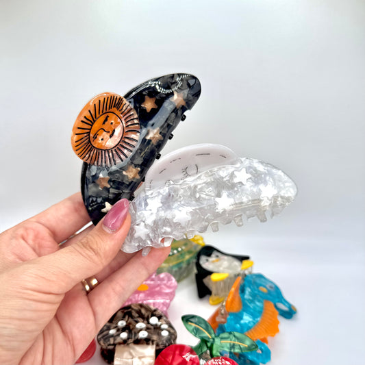 Hair Clip Estrellas, Sol o Luna