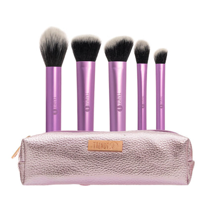 Kit X5 Brochas Piel Morado Trendy