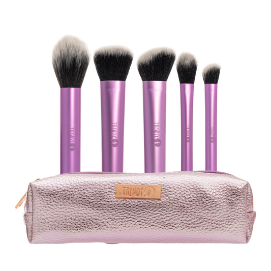 Kit X5 Brochas Piel Morado Trendy