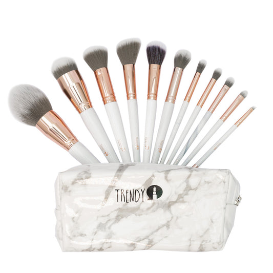 Kit X11 Brochas Mármol Luxury Trendy