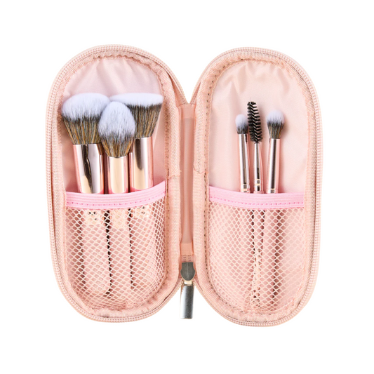 Kit X6 Brochas Mini Pink Travel Atenea