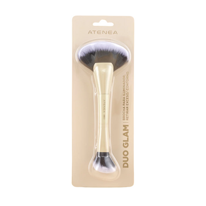 Brocha Duo Glam 03 Contorno / Abanico Atenea