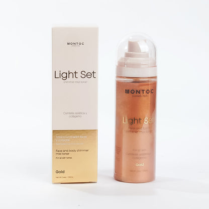 Tónico Iluminador Shimmer Mist Toner Light Set Montoc