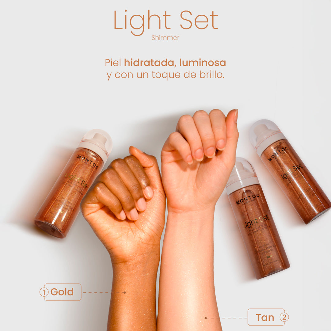 Tónico Iluminador Shimmer Mist Toner Light Set Montoc