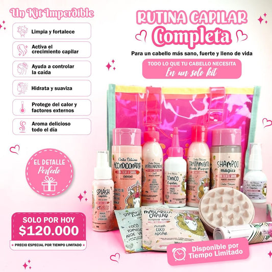 Kit Rutina Capilar Completa Cositas Deliciosas